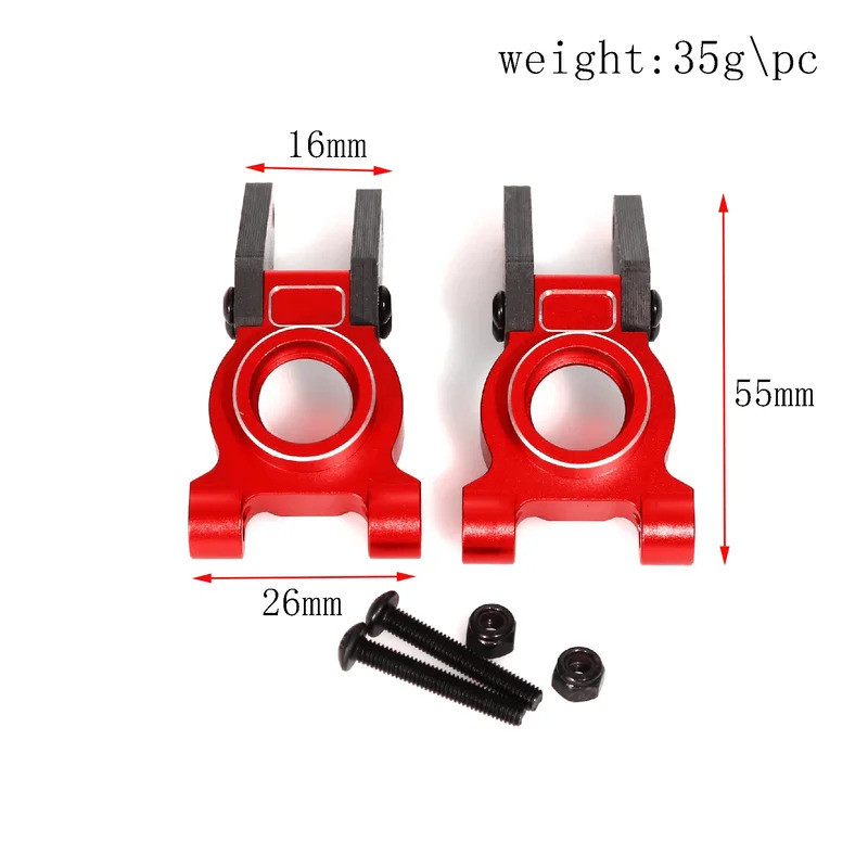 Phía Trước Phía Sau Trên Cánh Tay Dưới Trục Sau Tay Lái Cốc C Ghế Cho ARRMA 1 / 10 GORGON 4X2 2WD Monster Truck RC Xe Nâng Cấp Kim Loại