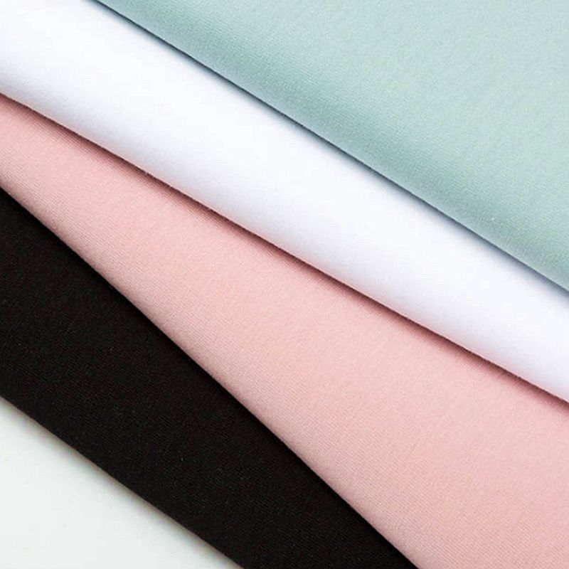 Mùa Hè Áo Thun 95% Cotton 5% Spandex, Co giãn, Thân thiện với da