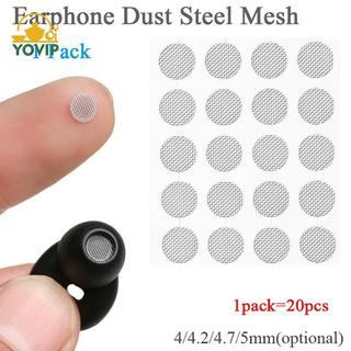 YOVIP 20 Chiếc Tai Nghe Chống Bụi Mạng Lưới Thép 4mm 4.2mm 4.7mm 5mm Phụ Kiện DIY VN
