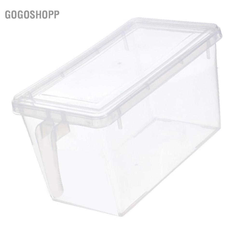 Gogoshopp Hộp Đựng Thực Phẩm Tủ Lạnh Có Thể Xếp Chồng YDuupxe Hộp Đựng Thực Phẩm Hình Chữ Nhật Trong Suốt Có Nắp Tay Cầm Đựng Rau Củ Quả Trứng