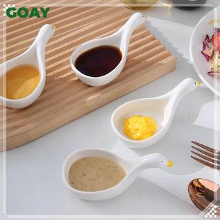 GOAY Nhựa Dễ Thương Ngỗng Thỏ Hình Món Ăn Mini Kem Bát Thiết Kế Đáng Yêu Bộ Đồ Ăn Cho Trà Chiều Hộ Gia Đình Thực Phẩm Phục Vụ Món Ăn VN