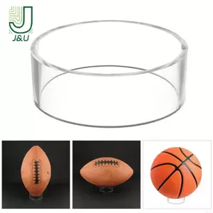 Giá đỡ bóng Acrylic Giá đỡ hiển thị tròn trong suốt cho bóng đá Bóng rổ Bóng đá bóng bầu dục