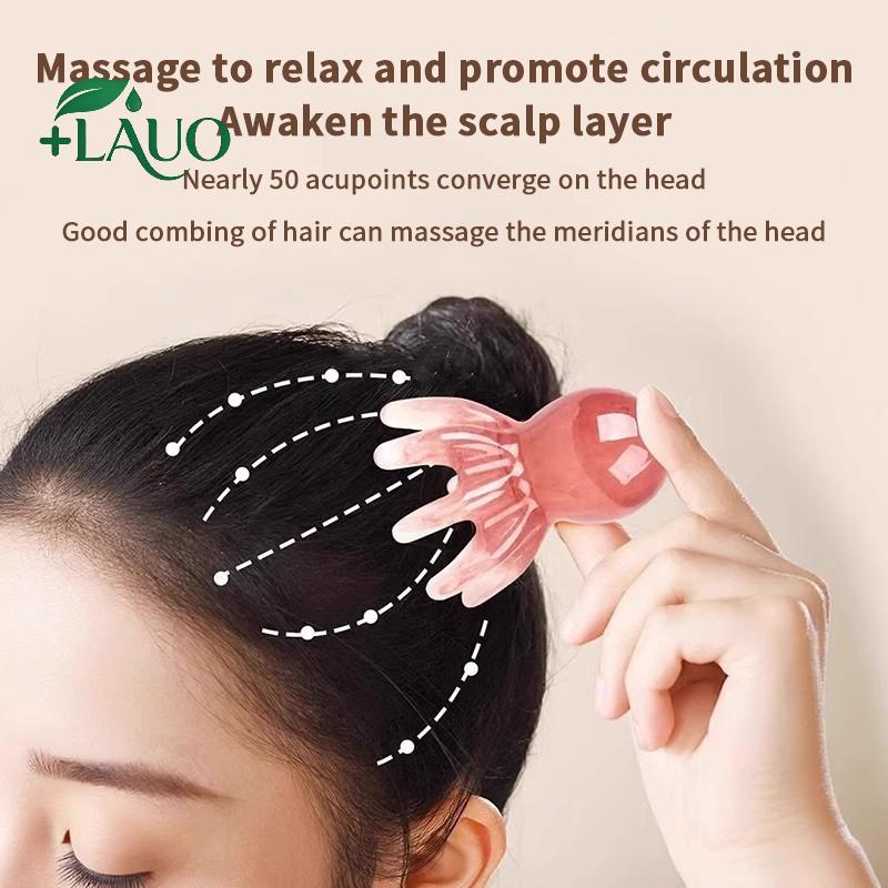 Springevenstar Nhựa Bạch Tuộc Hình Đầu Kinh Tuyến Bấm huyệt Massageb Răng Rộng Da Đầu Ba Ne Và Ba Hướng Dẫn Sử Dụng Dụng Dụng Cụ Massage Sâu Springevenstar
