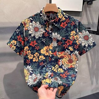 Áo Sơ Mi Nam Hawaii Hoa Tay Ngắn Nam Rời Áo Thường Ngày