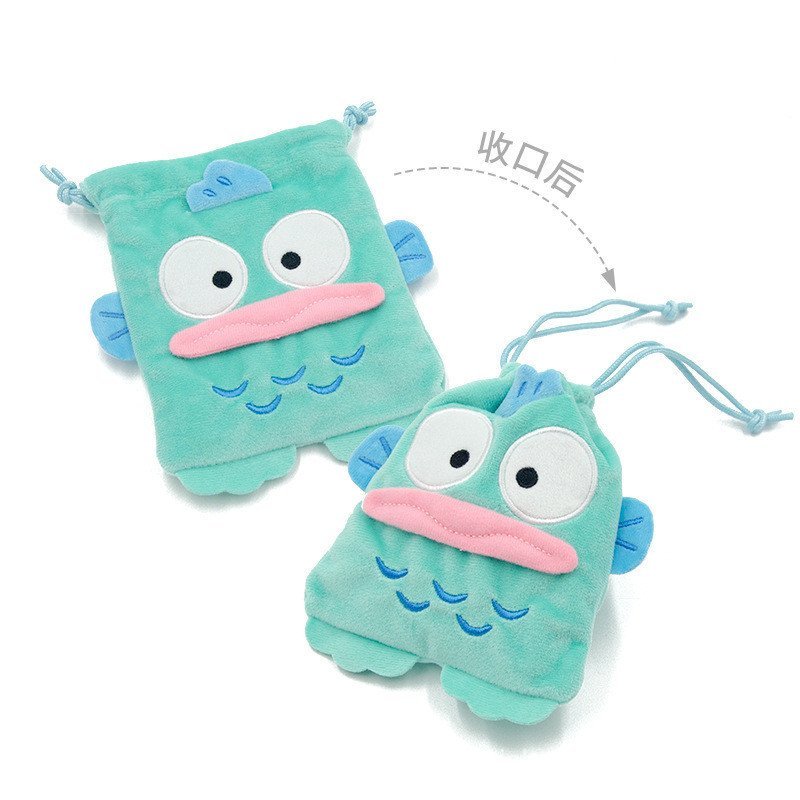 [Aria-G1] Chính Hãng Sanrio kitty Melody Chăn Gấu Bột Lúa Mì Kuromi Dây Rút Túi Thay Đổi