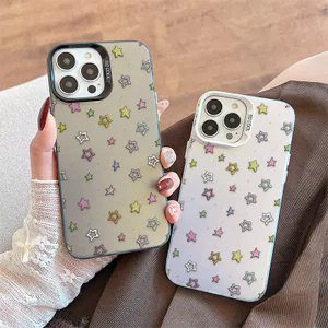 Ốp Lưng Cho OPPO A5X A3 A96 A95 A76 A74 A60 A58 A57 A53 A38 A18 A17 A16 A15 A7 A5 Reno 14 13 12 11 10 Pro 8 7Z 8Z 6 Mạ Acrylic IMD Case Motif Ngôi Sao Nhỏ CYIM148