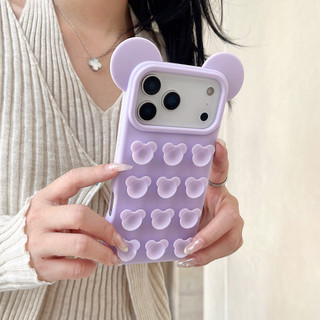 Ốp điện thoại chống sốc đầu chuột Mickey cho iphone 17 16 15 13 14 Pro Max 17pm Cover