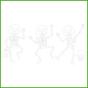 Dancing Skeleton Sticker Dancing Skeleton Decal Sticker cho cửa sổ Dancing Skeleton Ốp lưng Laptop Window Car wipqsvn