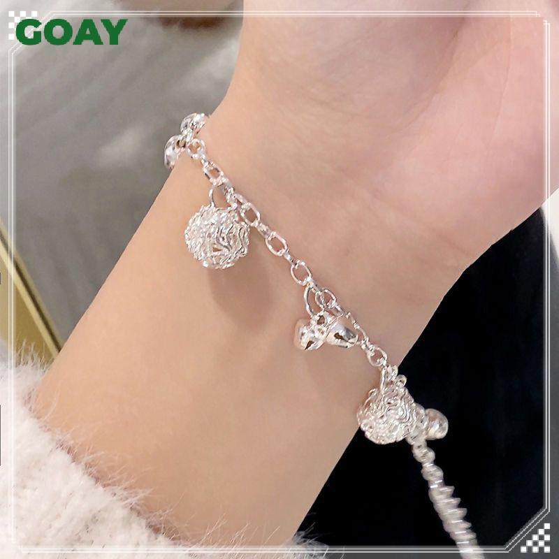 Vòng tay mặt hạt chuông mạ bạc thời trang - Quà tặng xinh xắn dành cho nữ và bé gái