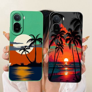 Dành Cho Xiaomi Redmi A7 Pro Vỏ Bảo Vệ Ống Kính RedmiA7 Pro 4G Thời Trang Dusk Đi Biển Tranh Silicon Mềm Vỏ Điện Thoại
