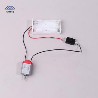 ELBBKG Trắng 130 Bộ Động Cơ Với 2xAA Pin Lưu Trữ Và Công Tắc 16500 RPM Mini DIY Mô Hình Mạch Động Cơ Điện Tử Bộ Mới