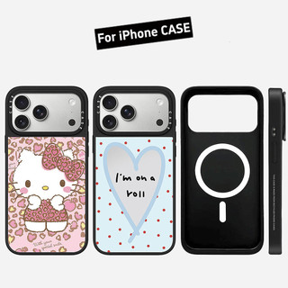 Ốp Điện Thoại Cứng Gương Mèo Chấm Từ Tính Cho iPhone 17 Pro Max 17 Air 16 Plus 15 14 13 12 11 Vỏ Chống Sốc