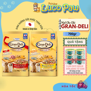 Hạt Cho Chó GRAN DELI Gói 700G Vị Phô Mai Và Bò