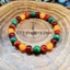 Vòng tay đính cườm Bohemian Malachite - Hạt thủy tinh / tráng men nhiều màu - Handmade - Unisex Natural Travel