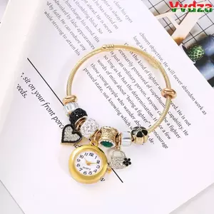 Đồng hồ đeo tay nữ VVDZA, Đồng hồ đính cườm chính xác có thể điều chỉnh, Đồng hồ thạch anh đa năng thanh lịch sang trọng hợp thời trang Quà tặng sinh nhật