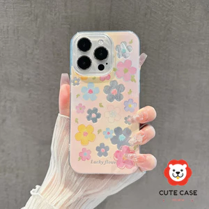 Ốp Lưng Cho IPhone 7Plus 13 16 15 12 14 11 Pro Max 16 7 8 Plus X XR XS Max Bìa hoa đầy màu sắc lãng mạn
