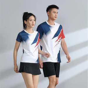 Đồng phục thể thao thoáng khí, khô nhanh cho nam và nữ, phù hợp quần vợt, cầu lông, bóng bàn và bóng chuyền