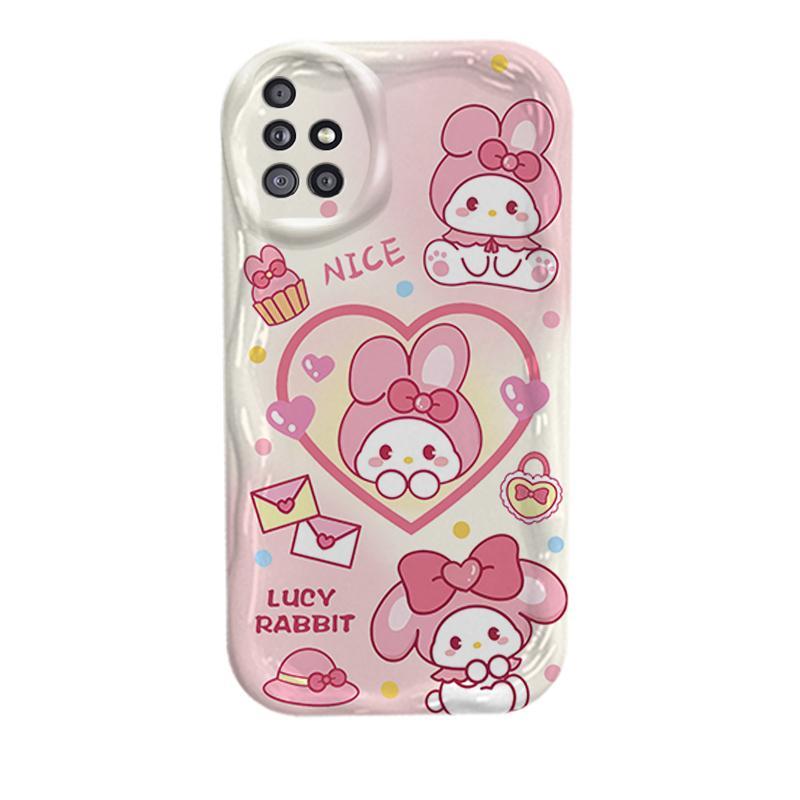 Vỏ Silicon Hoạt Hình Cho Samsung A51 A515F A31 4G 3D Bé Gái TPU Mềm Sanrio Kuromi Cặp Đôi My Melody Vỏ Điện Thoại Chống Sốc