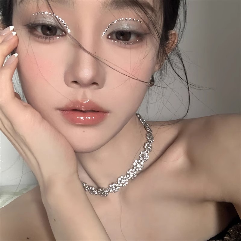 Vòng cổ zirconia full đá lấp lánh, thời trang cho nữ