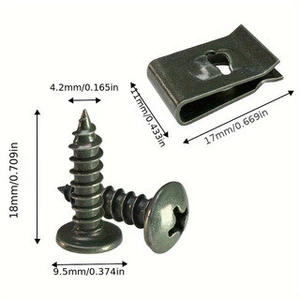 M4 M5 Xe Máy Xe Máy Bàn Đạp Điện Vỏ Nhựa Kim Loại Giá Đỡ Tự Bắt Vít U-Clip Đế MYTQ
