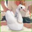 Thiên Nga Trắng Plushie Crown Swan Sang Trọng Thú Nhồi Bông Trắng Geese 11 Inch Plushie Có Vòng Cổ Mềm Mại Sang Trọng Gối wipqsvn