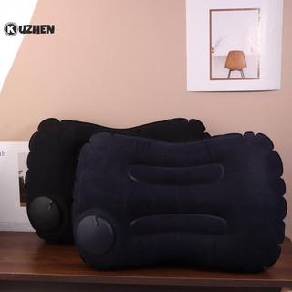 KUZHEN gối bơm hơi ngoài trời di động, nhẹ, mềm, hỗ trợ cổ và thắt lưng cho cắm trại, xe hơi