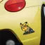 Pikachu Pokémon Hoạt Hình Miếng Dán Đầu Máy Ô Tô Điện Xe Máy Pin Trang Trí Ô Tô Miếng Dán Tự Dính Chống Thấm Nước Miếng Dán 26.3.26
