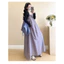 Bộ đồ bà bầu voan phiên bản Hàn Quốc kèm áo cardigan
