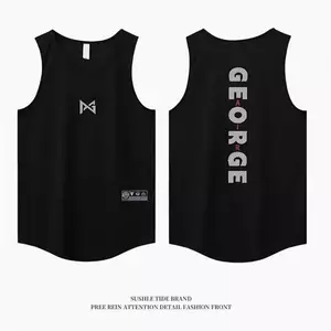 Sports Vest Basketball Clothes T-shirt Men's Summer Basketball Training Wear Sports Running Sleeveless round Neck Shirt LHCw