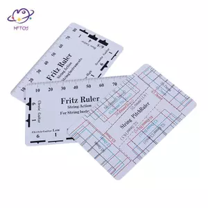 HFTOY Fritz Thước Dây Đàn Guitar Thước Đo Hành Động Dây Thước Sân Thẻ Luthier Dụng Cụ ~