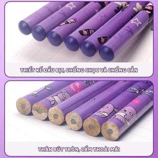 Bút Chì HB Hình Hoạt Hình – Combo 24 Cây, Bút Chì Học Sinh Dễ Viết Êm Tay Cho Bé Tập Viết