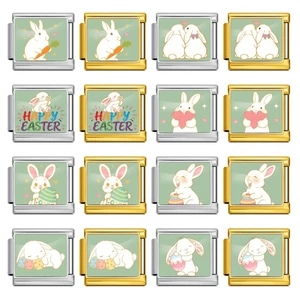 Vòng tay bộ sưu tập Easter Bunny, thép không gỉ, handmade với dây đeo tháo rời