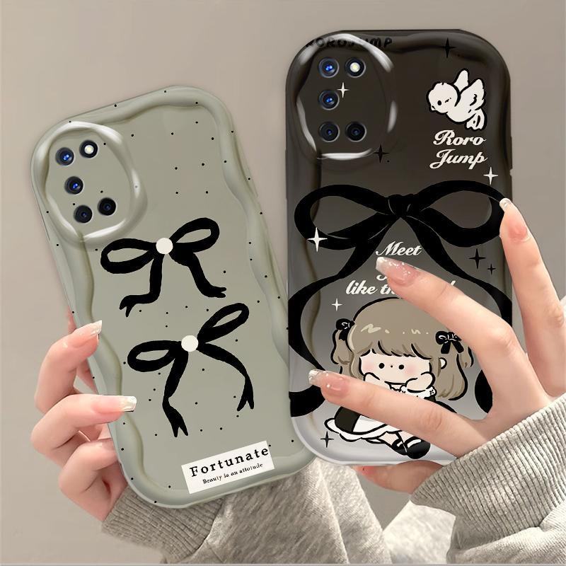 Thích Hợp Cho OPPO A52 A72 A92 Điện Thoại Thông Minh 3D TPU Mềm Hoạt Hình Dễ Thương Nơ Công Chúa Vỏ Điện Thoại Chống Sốc