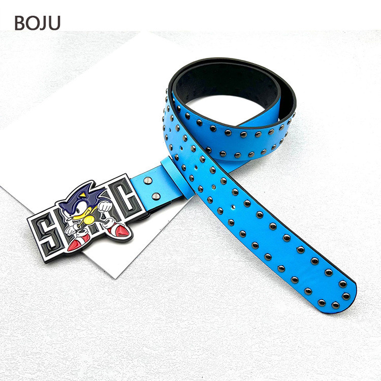 Sonic Boy Y2K - Thắt lưng màu sắc thời trang, phù hợp trend Y2K