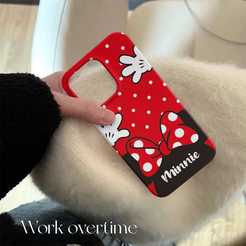 Ốp Điện Thoại Thích Hợp Cho iPhone 7 8 X XS XR XSMAX 11 12 13 14 15 16 17 Pro max Plus Air Original Red Minnie Vỏ Bảo Vệ Chống Sốc Bao Gồm Tất Cả S5OM
