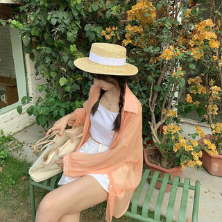 VM-Áo sơ mi khoác ngoài mỏng đi biển oversize nhiều màu, Áo khoác đi biển voan tơ giấy trong suốt