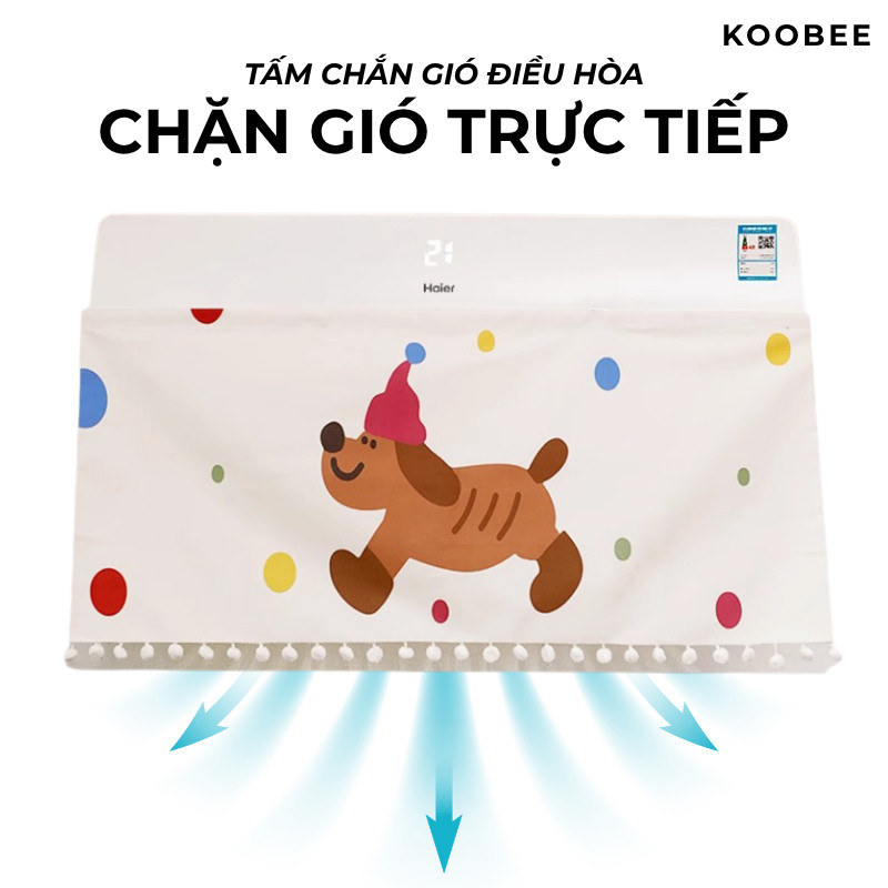 Rèm Chắn Gió Điều Hòa Vải Nỉ Cao Cấp – Ngăn Gió Thổi Trực Tiếp, Chống Lạnh, Dễ Lắp Đặt, An Toàn Cho Gia Đình | 373