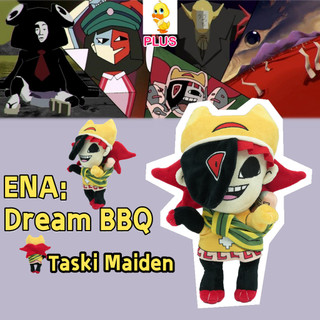 Thêm✨Đồ chơi sang trọng Taski Maiden✨ENA: Dream BBQ Taski Maiden Plushie Doll Fun Dream BBQ Ena và Taski Maiden Đồ chơi búp bê Bộ sưu tập quạt Quà tặng Đồ chơi nhồi bông hoạt hình mềm cho bé trai và bé gái