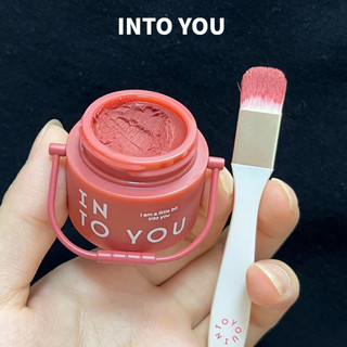 VÀO BẠN Xô Lip Mud Powder Blusher Công dụng kép cho môi Cheeks Street Graffiti Phong cách Công suất lớn Dễ dàng tăng cường màu sắc Kem dưỡng môi đa năng Trang điểm môi bùn đa năng