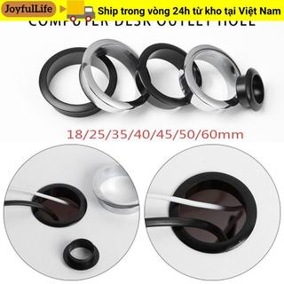 JOYFULLIFE Máy Tính Grommet Hợp Kim Kẽm Thực Tế Kẹp Cáp Tổ Chức Văn Phòng Bàn Dây Buộc