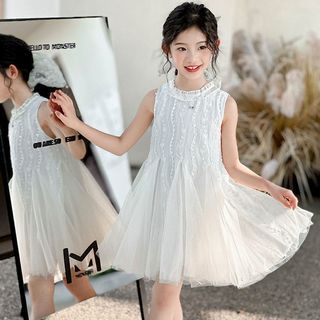 Váy công chúa cho bé gái – Dáng xòe nhẹ nhàng, không tay thoáng mát, mặc hè xinh xắn