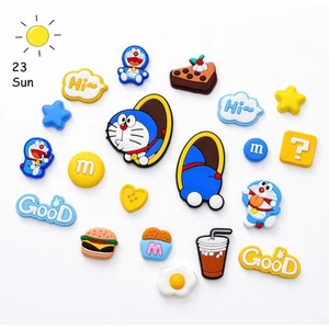Set Charm Doraemon Cute đáng yêu Vui Nhộn – Mèo Máy Doremon, Burger, Nước Ngọt, Khoai Tây Cute Trang Trí Dép Crocs