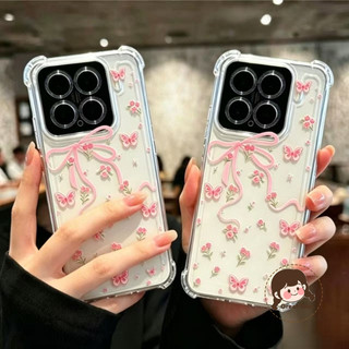 Ốp Điện Thoại Hoa Bướm Màu Hồng Thời Trang Cho Realme GT Neo 7X 7 6 5 SE 3T 3 2 2T GT8 GT7 GT6 GT5 GT3 GT2 Pro Master Q5X Q5 Q3 Pro Q3i Q2 Q2i Q 5G 4G Trong Suốt Bốn Góc Bìa mềm