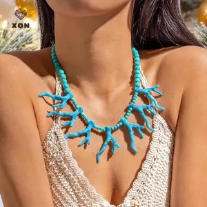 Dây Chuyền Hạt Đỏ Trái Tim Đào Nhiều Lớp - Phụ Kiện Trang Sức Dự Tiệc Cho Nữ