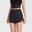 Sports Shorts Women's Fake Two-Piece Double-Layer Drawstring Anti-Exposure Three-Point High Waist Casual Running Fitness Yoga Shorts XhjL