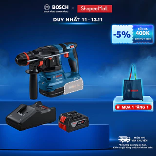 Máy Khoan Búa Pin Bosch GBH 18V-22 X (SOLO) + Bộ Sạc GAL 18V-40 và 1 Pin GBA 4.0Ah