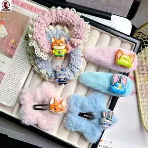 Kẹp tóc Judy Nick Zootopia - Phụ kiện tóc hoạt hình sang trọng dành cho bé gái