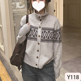 Thiết Kế Thêu Kim Cương Áo Len Cao Cấp Đơn Giản Mùa Đông 2025 Dài Tay Thời Trang Top Nữ Dệt Kim Cardigan b