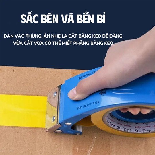 10.10.Dao cắt băng dính đa năng, máy đóng gói giấy tự động tiện lợi, thiết bị có răng sắt chắc chắn, cắt băng keo giá rẻ