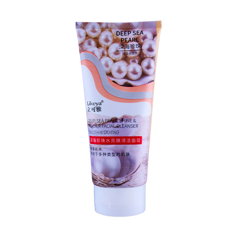 200g Licoya Ngọc Trai Biển Sâu Dưỡng Ẩm Mềm Mịn Làm Sạch Kem Làm Sạch Sữa Rửa Mặt 12.25